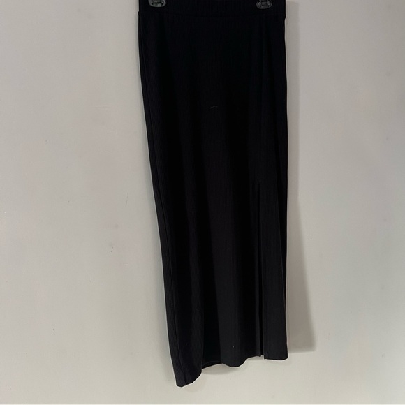 Porsha Williams black two piece co ord set turtleneck crop top maxi skirt fitted - Picture 12 of 13